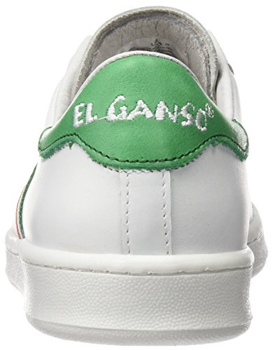 El Ganso Low Top Blanca Bandera Italia - Zapatillas, Unisex, Color Blanco, Talla 37