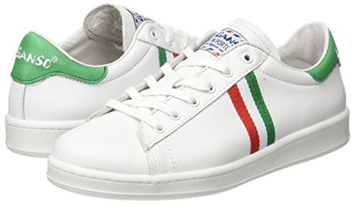 El Ganso Low Top Blanca Bandera Italia - Zapatillas, Unisex, Color Blanco, Talla 37