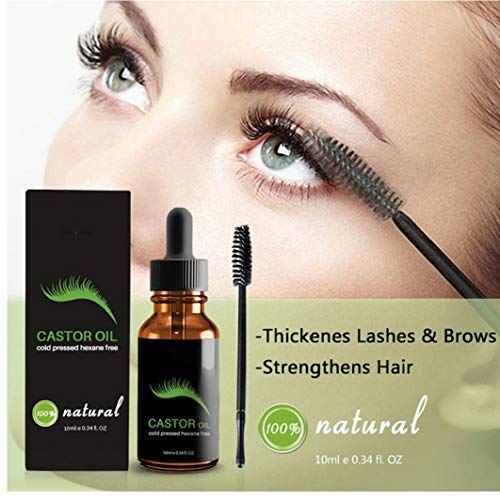 El tratamiento del pelo bolso de 1bottle Orgánica Aceite de ricino Lash crecimiento en suero Lash Booster Mejora de la ceja del suero Estimular para las pestañas, las cejas