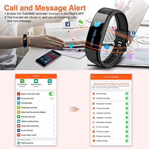 ELEGIANT Pulsera de Actividad Inteligente Reloj Deportivo IP67 para Hombre Mujer con GPS Monitor de Sueño Podómetro Contador Notificación Whatsapps Facebook Llamadas iPhone Huawei Xiaomi Android …