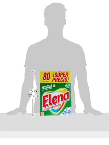 Elena Detergente para lavadora, adecuado para ropa blanca y de color, formato polvo - 90 dosis