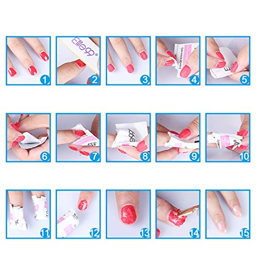 Elite99 Esmaltes Semipermanentes de Uñas en Gel UV LED, 6pcs Kit de Esmaltes de Uñas en Gel Soak Off 002