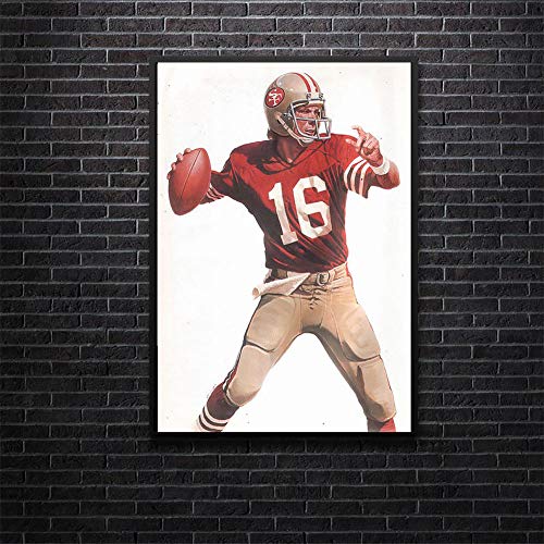 Elliot Dorothy San Francisco 49ers Die Hard Fan Wall Art for Bedroom Wall Decor for Home Kitchen Office Modern 12"x16", Unframed/Frameable