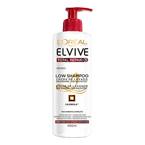 Elvive Low Champú Total Repair 5 Crema de lavado 400 Ml