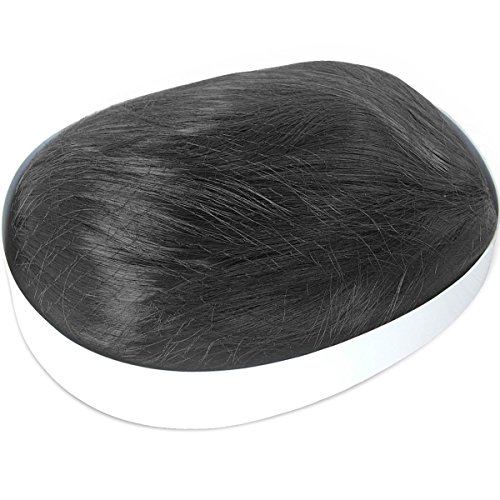 EmaxDesign Peluca de mujer de 70 cm de longitud Melena larga y con volumen, de estilo ondulado y resistente al calor, incluye rejilla para el pelo y peine para peluca(Color: Negro)
