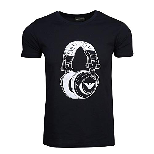 Emporio Armani Camiseta Estampada (S, Headset Negro)