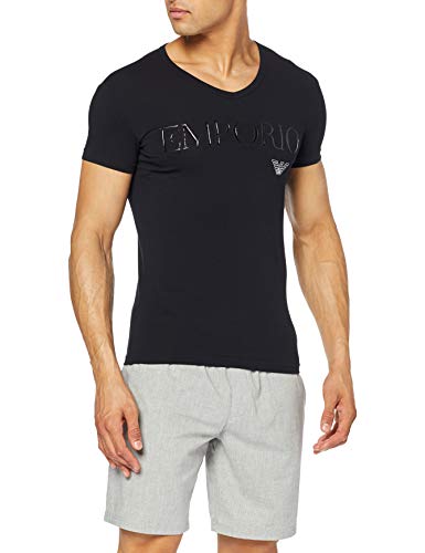 Emporio Armani CC716 110810_00020, Camiseta Interior para Hombre, Negro (Black), Large (Tamaño del Fabricante:L)