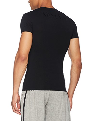 Emporio Armani CC716 111035_00020, Camiseta Interior para Hombre, Negro (Black), Medium (Tamaño del Fabricante:M)
