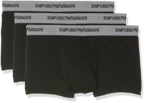 Emporio Armani Underwear 111357CC717 - Calzoncillos Para Hombre, Negro (NERO 00120), talla del fabricante: XL, paquete de 3