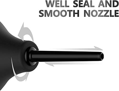 Enema Bulbo de Primera Calidad de 225ml, enema medico Silicone y lavado Enema Syringe shower Ayuda con el estreñimiento