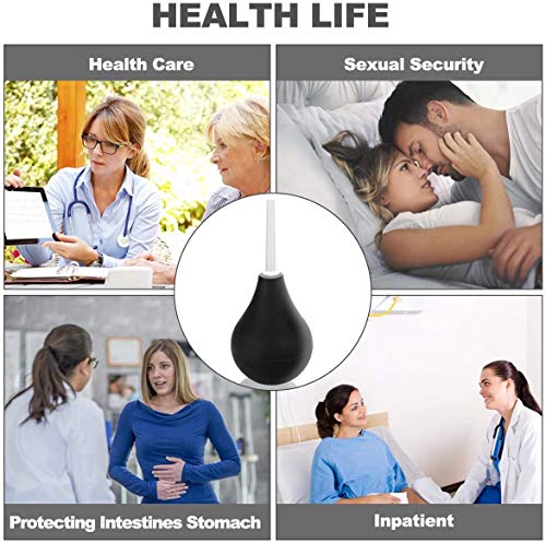 Enema Bulbo de Primera Calidad de 225ml, enema medico Silicone y lavado Enema Syringe shower Ayuda con el estreñimiento