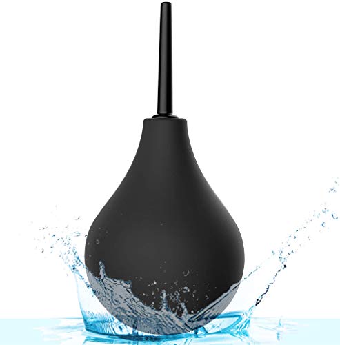 Enema Bulbo de Primera Calidad de 225ml, enema medico Silicone y lavado Enema Syringe shower Ayuda con el estreñimiento