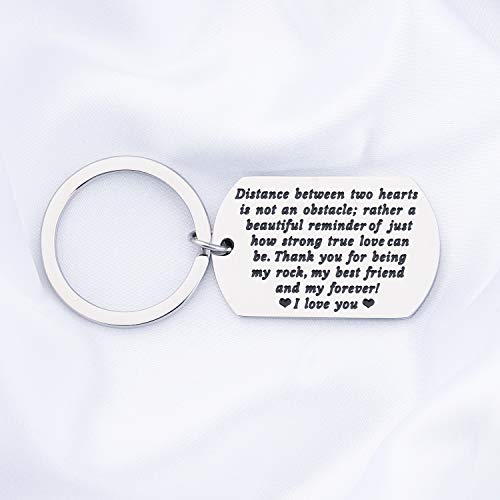 ENSIANTH - Cartera de metal para regalo de larga distancia para novio, cartera, tarjeta de regalo de despliegue para marido, regalo de aniversario