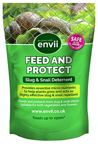 Envii Feed & Protect - Repelente de babosas y caracoles nutritivo para las plantas - Fertilizante respetuoso con mascotas y niños – 500g