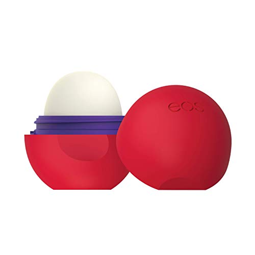 EOS Flavor Cherry Vanilla Lip Balm, cuidado de labios hidratante con sabor de cerezo y vainilla, para labios suaves, con manteca de karité natural, 7 g