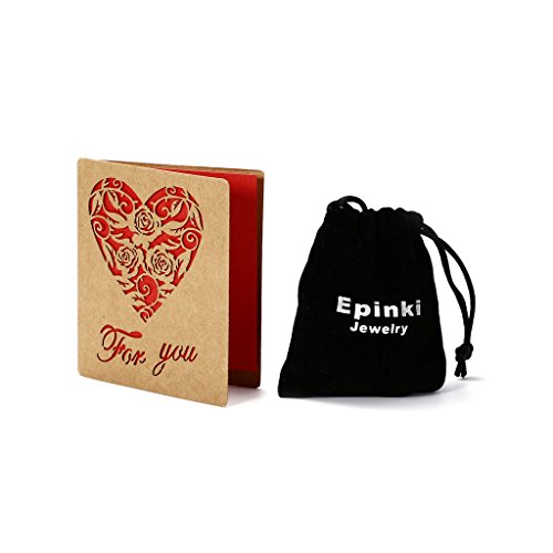 Epinki Joyería Hombre Acero Inoxidable Gemelos Oro Love Nudo Camisa Botones de Puños