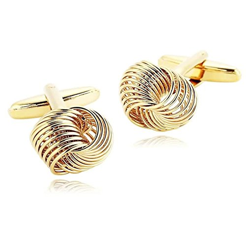 Epinki Joyería Hombre Acero Inoxidable Gemelos Oro Love Nudo Camisa Botones de Puños