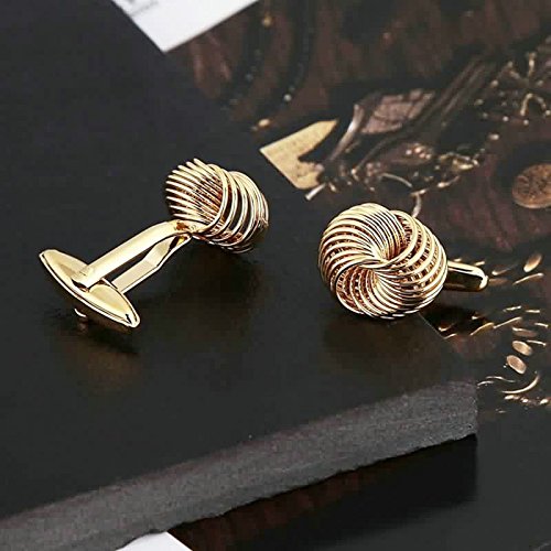 Epinki Joyería Hombre Acero Inoxidable Gemelos Oro Love Nudo Camisa Botones de Puños