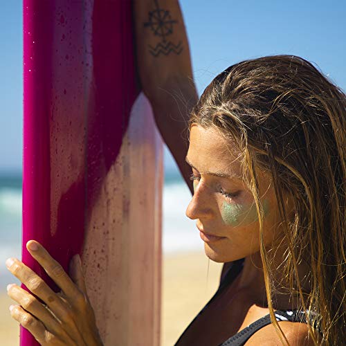 EQ | Protector Solar Facial en Stick SPF50+ - Filtros Minerales - Cara y Zonas Sensibles - Protección UVA UVB muy alta - Resistente al Agua - Verde - 10g