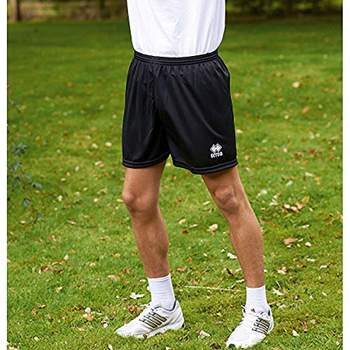 Errea - Pantalones Cortos de Fútbol Modelo New Skin Hombre Caballero - Futbol/Running/Gym/Verano (Mediana (M)) (Negro)