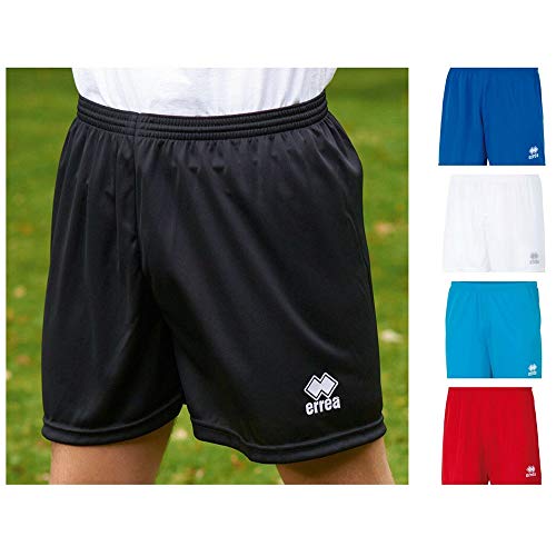 Errea - Pantalones Cortos de Fútbol Modelo New Skin Hombre Caballero - Futbol/Running/Gym/Verano (Mediana (M)) (Negro)