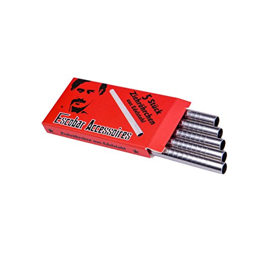 Escobar Accessoires - tubos de aspiración fabricados en acero inoxidable higiénico, con grabado - 60 mm - 5 unidades