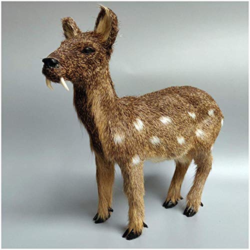 Escultura Animal Artificial Escultura de Animales de jardín Modelo de Ciervo almizclero - Juguete Realista Realista de Animales Salvajes - para Manualidades Decoración de jardín para el hogar Regalos