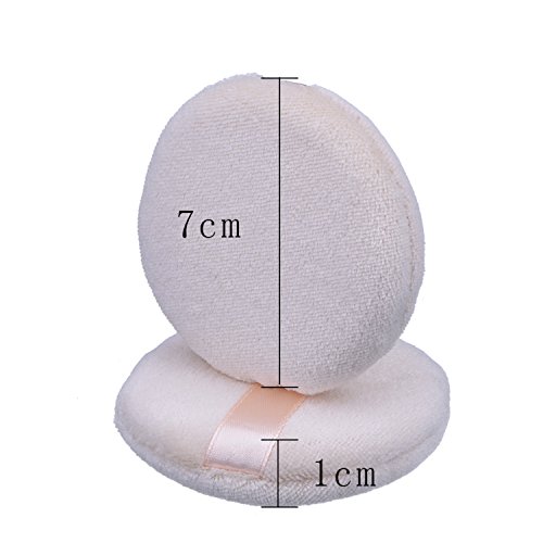 Esponja del Soplo de Polvo Cosmético Borlas Faciales Fundación del Maquillaje Suave Esponja de Herramientas, 2.75 Pulgadas, Paquete de 4