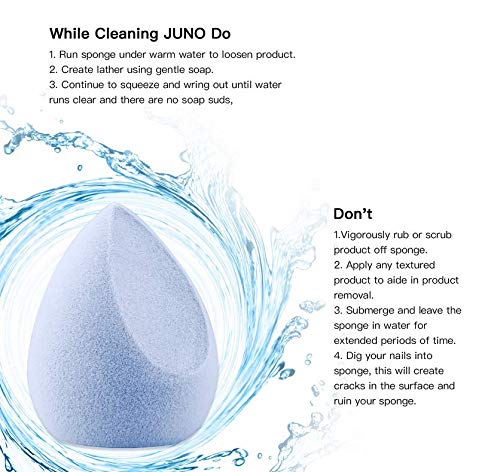 Esponja Maquillaje Microfibra Velvet Sponge, látex, dos capa de tecnología, makelloses Blender de maquillaje para Razón reflectantes, polvo y cremas (4 de terciopelo de esponja Ramo de） (4pcs)