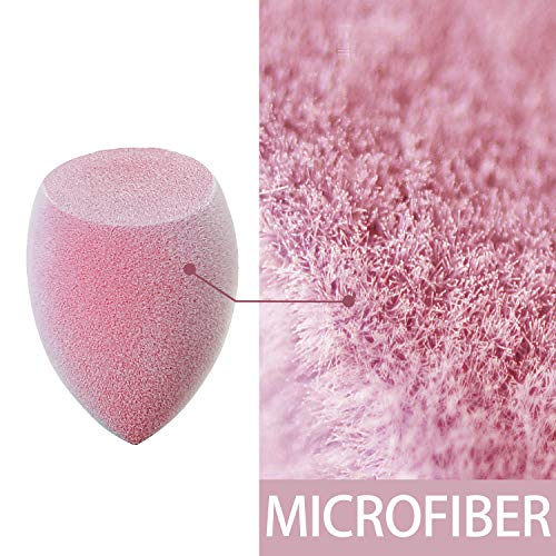 Esponjas De Belleza De Microfibra, Terciopelo, Para Maquillaje, Sin Látex, Para Polvo, Crema O Aplicación Líquida (Forma de corte biselado 1 piezas)