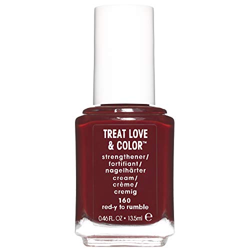 Essie Pintauñas Tratamiento y Color Treat Love & Color para Uñas Resistentes y Fuertes Tono Rojo 160 Red-Y To Rumble - 13.5 ml