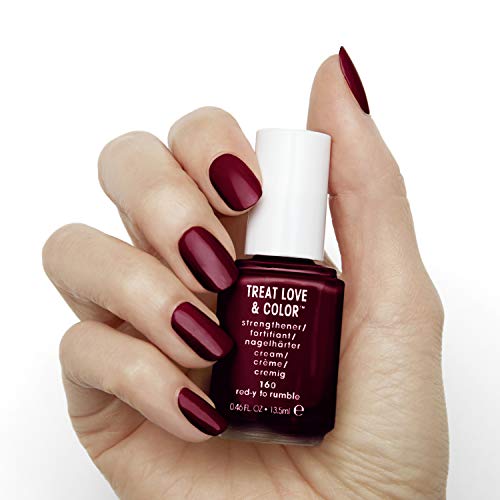 Essie Pintauñas Tratamiento y Color Treat Love & Color para Uñas Resistentes y Fuertes Tono Rojo 160 Red-Y To Rumble - 13.5 ml