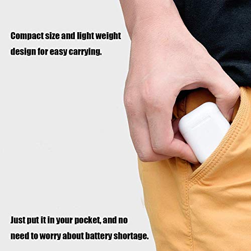 Estuche de Carga Inalámbrica con Botón de Sincronización Compatible con AirPods 1 2 con Emparejamiento Bluetooth (Air Pods no Incluidas), Cubierta Protectora para Auriculares