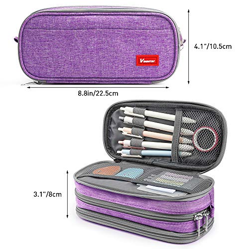 Estuche de lápices Gran capacidad Soporte para bolígrafos Bolsa Caja Maquillaje Bolsa Almacenamiento grande Papelería Organizador Escuela Colegio Oficina para adolescentes Niñas Estudiante