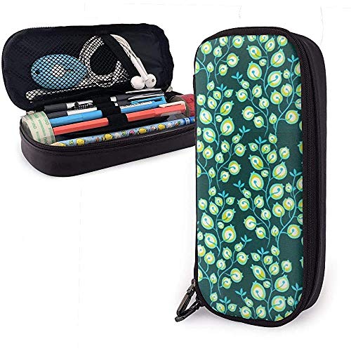 Estuche de lápices grande Suministros de oficina Árbol de plumas de pavo real Bolsa de bolígrafo de gran capacidad Almacenamiento grande