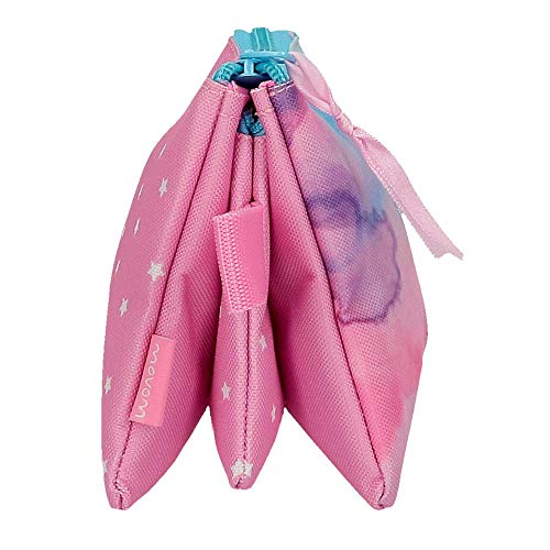Estuche MOVOM Revolution Dreams Tres Compartimentos, Multicolor, 22x12x5 cm