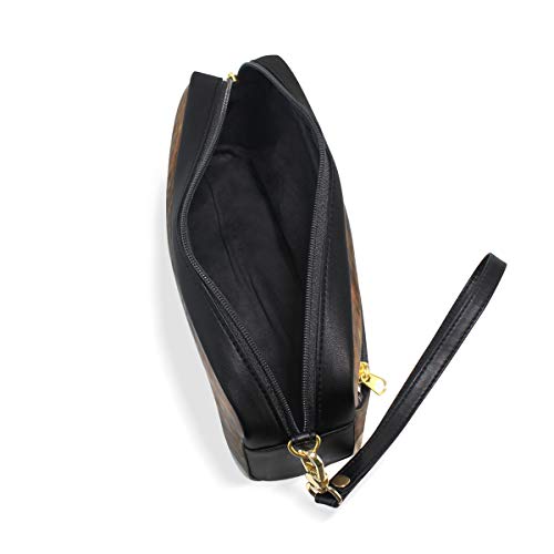 Estuche para lápices, diseño de perro pastor suizo con compartimentos para la escuela, estudiante, piel, bolsa de cosméticos