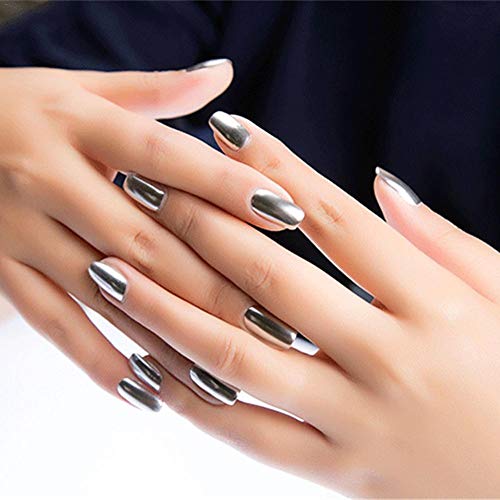 Eternitry Esmalte de uñas metálico Espejo Radiante Brillo Colorido Brillante Barniz Manicure Metal Nail Barniz Flash Base Nail Art para Mujeres