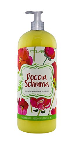 Etolab - Gel de ducha con extractos de menta, árnica y limón (1000 ml)
