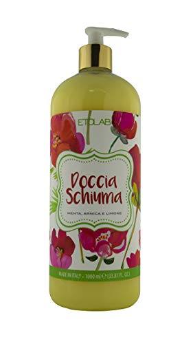 Etolab - Gel de ducha con extractos de menta, árnica y limón (1000 ml)