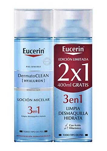 Eucerin Duplo DermatoClean [Hyaluron] Agua Micelar 2 x 400 ml