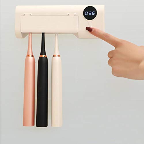 Euopat UV desinfectante Cepillo de Dientes Titular, Montaje en Pared Cepillo de Dientes eléctrico desinfectante Titular para el Cepillo de Dientes Oral-B, baño, niños, Mejor Regalo