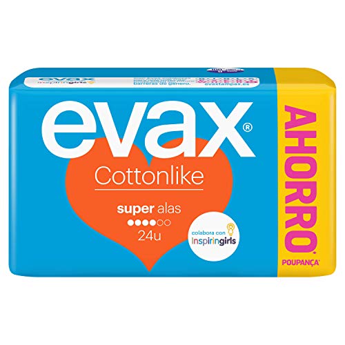 Evax Cottonlike Super Compresas Con Alas 24u