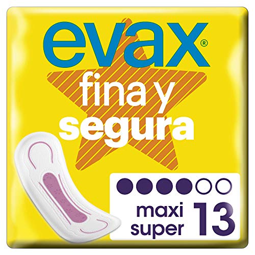 Evax Fina y Segura Super/Maxi Compresas - 13 Unidades
