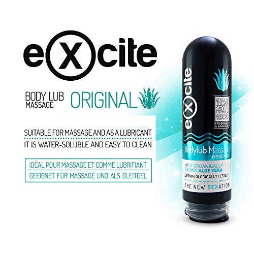EXCITE Gel Lubricante masaje íntimo con Aloe Vera de cultivo ecológico. Lubricante íntimo. 200ml.