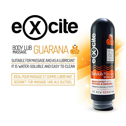 EXCITE Gel lubricante masaje íntimo con Guaraná de cultivo ecológico. Lubricante íntimo 200ml.