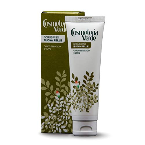 Exfoliante Cara Nueva Piel Cosmeteria Verde - Remueve delicadamente los estratos superiores del epidermis, favorece el renacemiento de una piel nueva, sin defectos, brillante