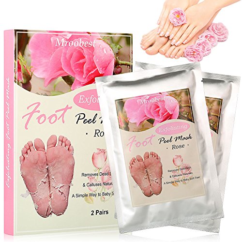 Exfoliante Pies, Mascarilla de Pies, Foot Peel Mask, 2 Pares Natural Calcetines Exfoliantes de Pies Peeling Quita Callos Elimina Piel Muerta Soft Baby Feet para Hombres y Mujeres