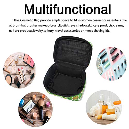 Exótico Piñas Cosméticos Bolsa Bolsa de Maquillaje Bolso Bolsa de Tren Bolsa de Transporte Portátil Cremallera Bolsa de Cepillo Organizador Grande para Mujeres