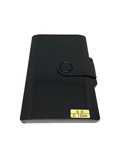 Extensión de Pestaña profesional Pelo a Pelo 100% pelo visón natural color negro mate Longitud:8mm-12mm, Curvatura C (Los pelos naturales de visón no existen la diferencia de espesor) (SD 12mm C)